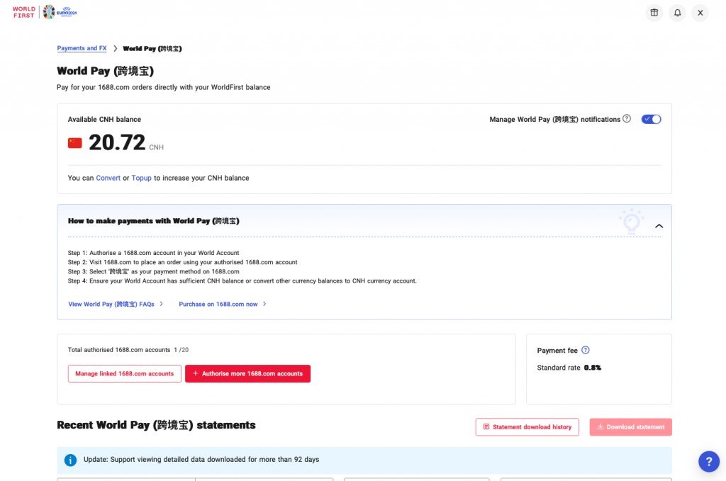 SALDO CONTA WORLDPAY